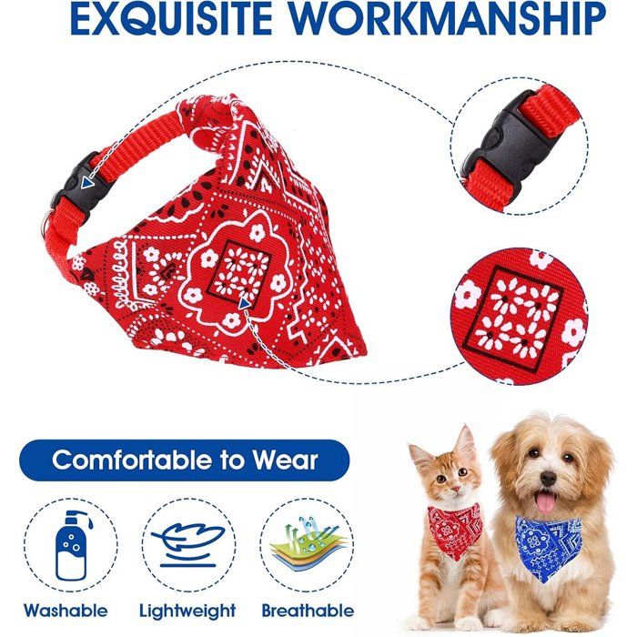 Collier De Noël Pour Chien Et Chat Avec Clochette - Accessoire Festif Rouge Réglable (Tailles S, M, L)