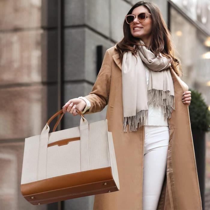 Sac Cabas Femme Sac A Main Ordinateur 15 Pouces Sac à Main Sac