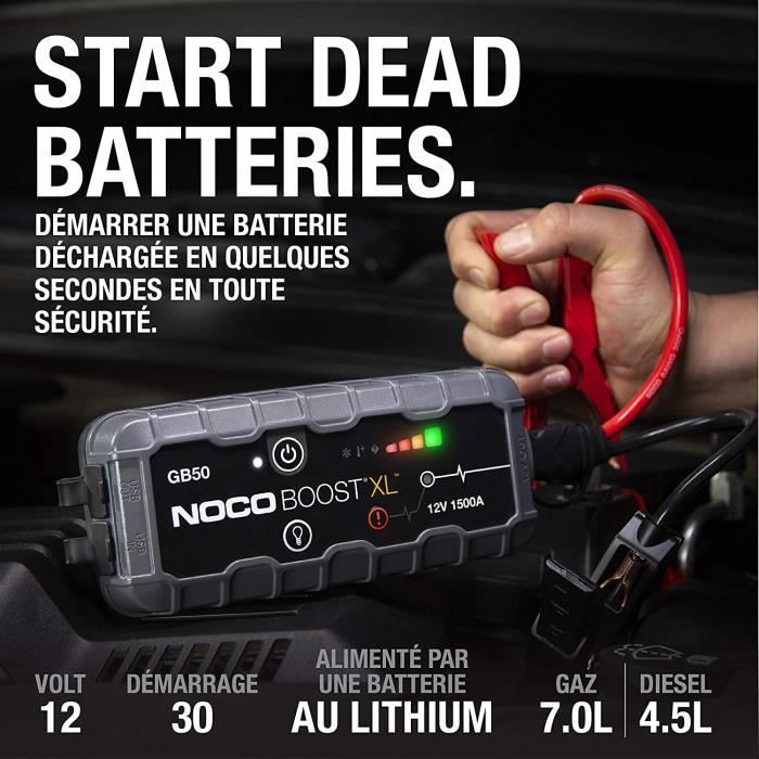 Booster batterie Noco GB50 : avis et fiche produit du puissant démarreur