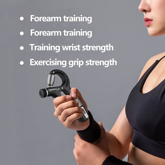 Hand Grip Strengthener, Hand Grip Musculation, Résistance Réglable  11-132Lbs (5-60kg), Pince de Musculation Antidérapante, pou[1142] -  Cdiscount Sport