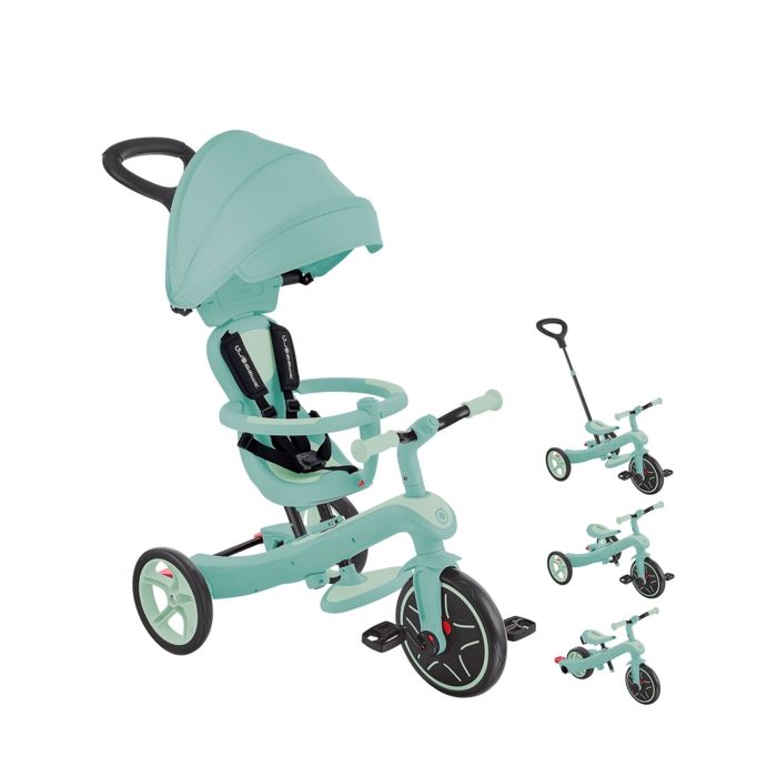 Tricycle explorer 4 en 1 évolutif et pliable olive de Globber sur allobébé Tricycle explorer 4 en 1 évolutif et pliable olive de Globber sur allobébé