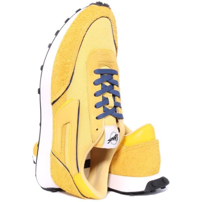 Diesel Racer LC Baskets en daim nylon à lacets pour hommes en