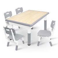 Table et Sièges pour enfants - avec 4 Chaises - Table de jeu - Bureau