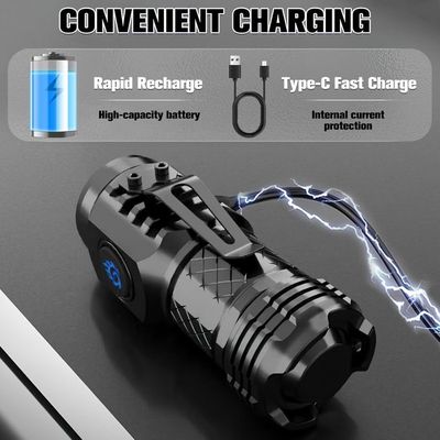 Lampe De Poche LED Rechargeable Ultra Puissante - Torche Rechargeable Usb Etanche Taille Compacte Ideale Pour Une Utilisation Exterieure 99085186