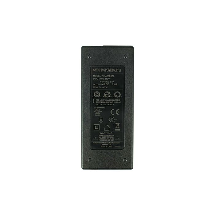 PowerSmart Chargeur 42V DC 2.1 – Compatible Batterie 36V Biria, Curtis, Cyco, Mifa – 100-240V