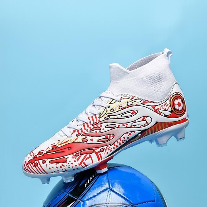 Chaussures Football Homme VTASQ Crampons Cuir Synthétique Antidérapantes - Entraînement & Match