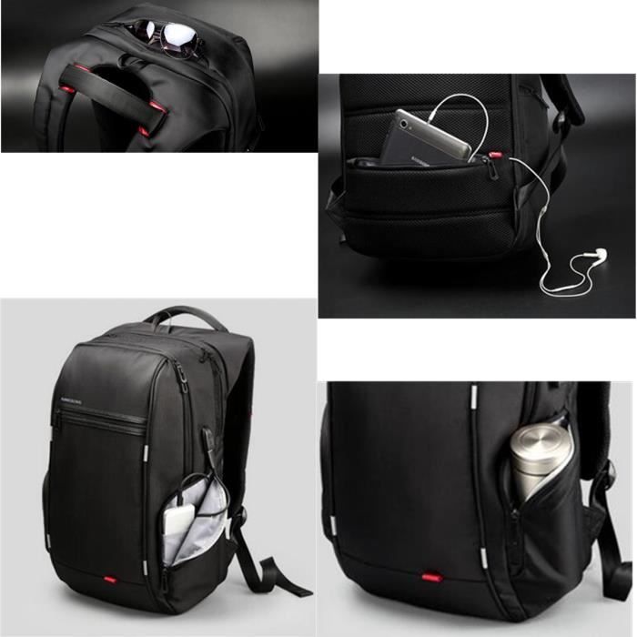 Sac a Dos en Cuir Avec Anti Vole Etanche Cdiscount Bagagerie Maroquinerie