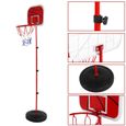 Ensemble de basket-ball réglable pour enfants, mini-système de basket-ball Kit de ballon de panier de panneau arrière intérieur-3