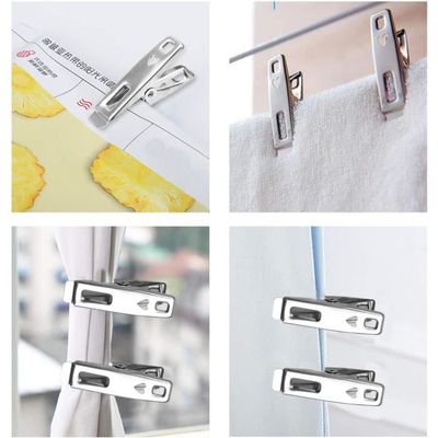 Lot De 20 Pinces Plates En Acier Inoxydable - Résistantes Au Vent - Idéales Pour Suspendre Le Linge Et Sécher Les Couettes - - Electroménager