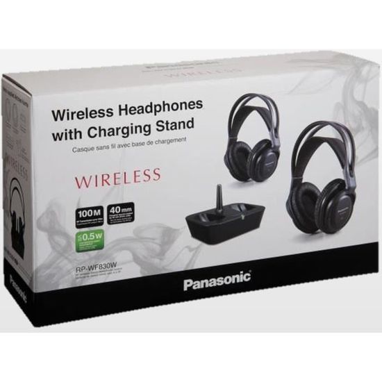 PANASONIC - RPWF830WEK - Double casque TV sans fil - Cdiscount Informatique