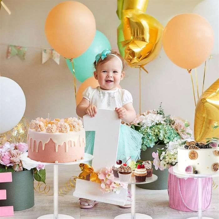 Moule à Gâteau En Acrylique, Support à Dessert En Cristal, Centres De Table De Mariage, Bar à Cupcakes, Bonbons, Aliments, Plateaux à Biscuits, Support D'assiette De Buffet, 3 Pièces