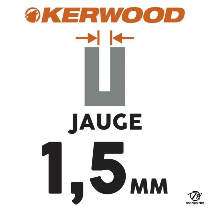 Guide tronçonneuse 40 cm. 3/8LP. 1,3 mm. 56 maillons Kerwood 25,40 €