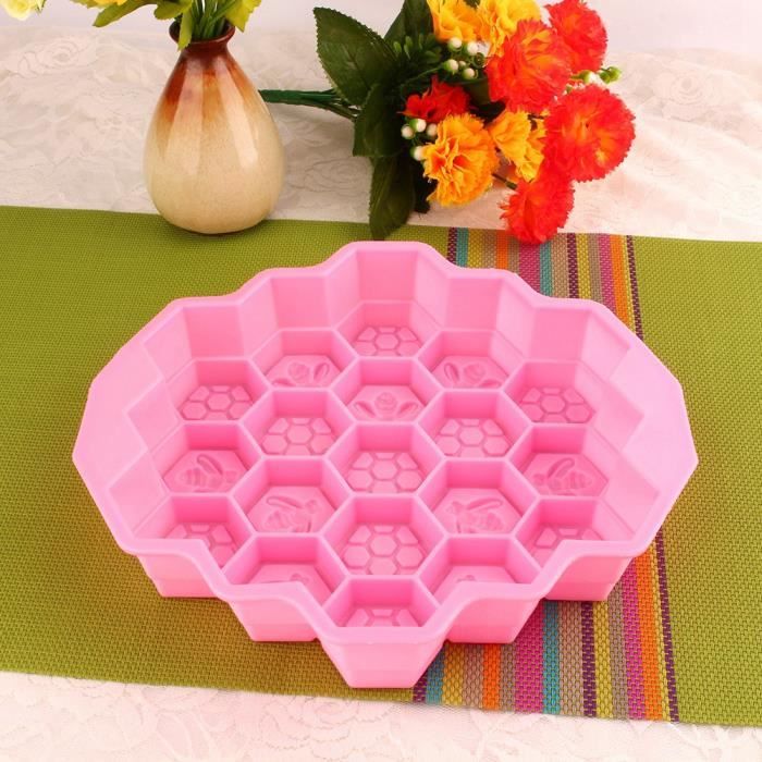 Lot De 25 Moules En Silicone Pour Savon Maison, Multifonction Pour Pâtisserie Et Loisirs Créatifs - Rose - 2