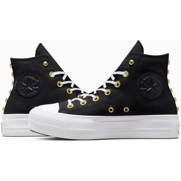 Baskets Converse Ctas Lift Hi Noir Femme Noir Cdiscount Chaussures