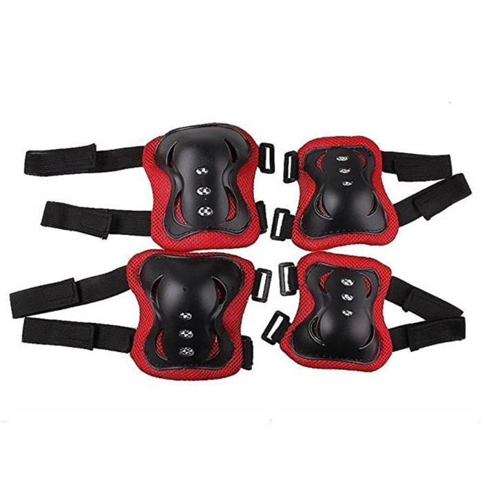 Kit Protection 7 En 1 Enfant - Genouillères Coudières Protège-Poignets Pour Vélo Skateboard Trotinette Patinage Protections Roller Skateboard