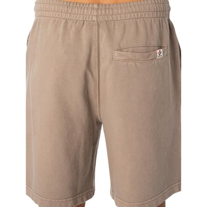 Superdry Pour des hommes Short en molleton surteint Code Essential Beige