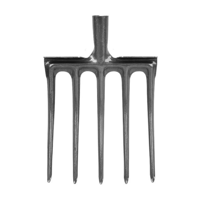 KADAX Fourche U00e0 Pommes De Terre Dotu00e9e D'une Tu00eate En Acier Trempu00e9 Au Carbone Et Des Dents Plates Outil De Jardin Avec Manche Long 9 Dents 93556002