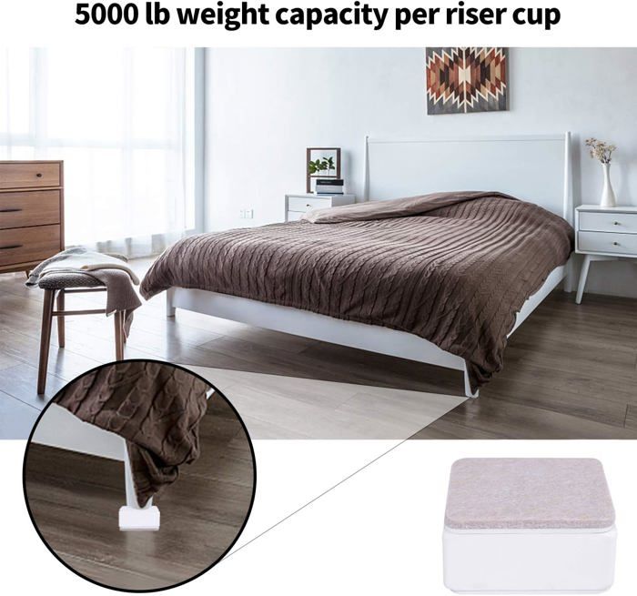 Aweisile Rehausseurs De Meubles 8 Pièces Autocollant Rehausseurs De Lit Pieds Rehausseur Pieds De Lit Furniture Rond Rehausseur Pied De Table Pied Rehausseurs Meubles Pour Chaise Table Canapé Armoire