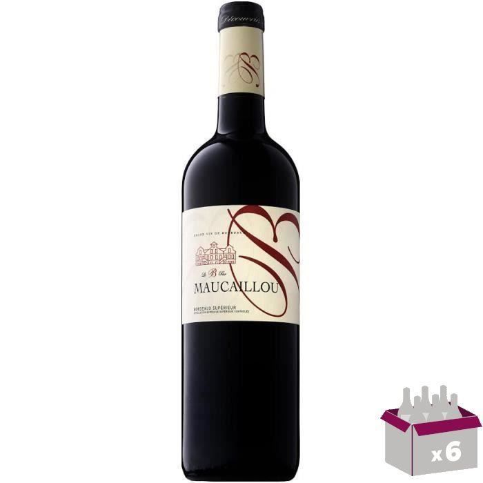 Le B par Maucaillou 2016 Bordeaux Supérieur - Vin rouge de Bordeaux x6