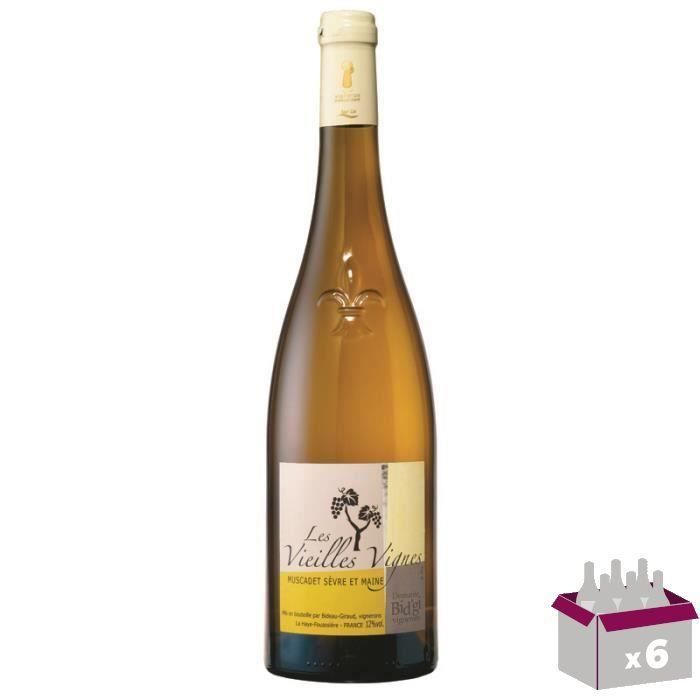 Bideau Giraud 2016 Muscadet - Vin blanc de la Vallée de la Loire x6