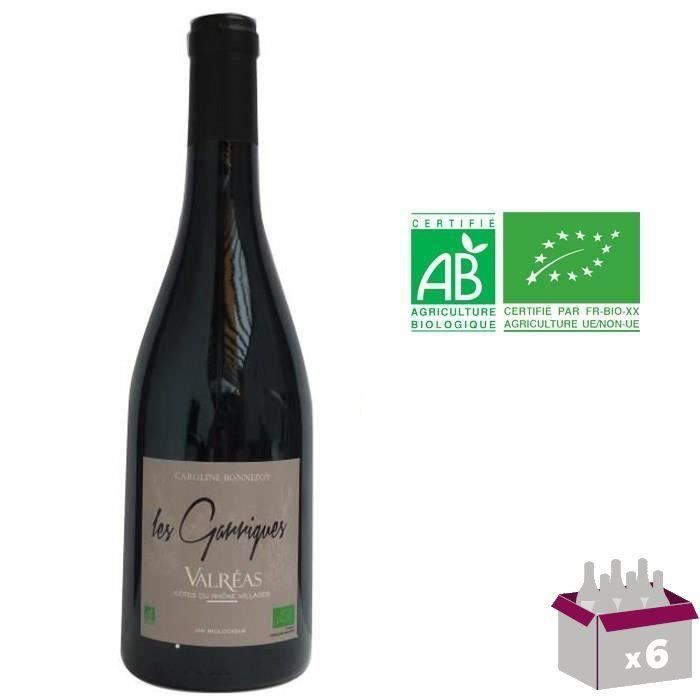 Les Garrigues 2015 Valréas - Vin rouge des Côtes du Rhône - Bio