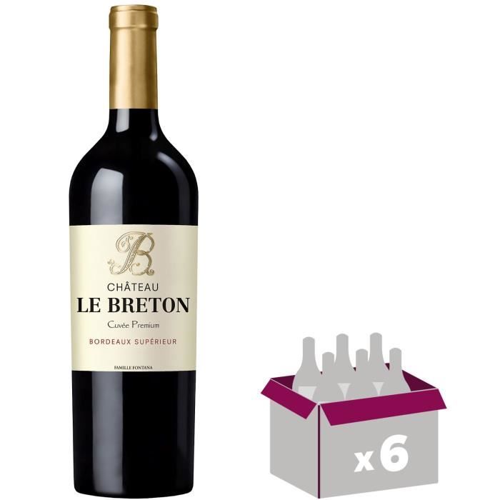 Château Le Breton 2018 Bordeaux Supérieur - Vin rouge de Bordeaux x6