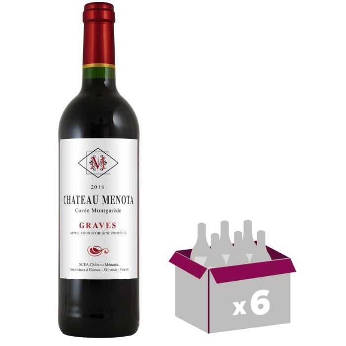 Château Menota Cuvée Montgarède 2016 Graves - Vin rouge de Bordeaux