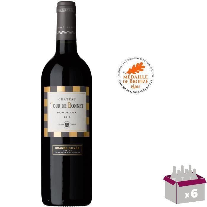 Château Tour de Bonnet Grande Cuvée 2016 Bordeaux - Vin rouge de Bordeaux x6