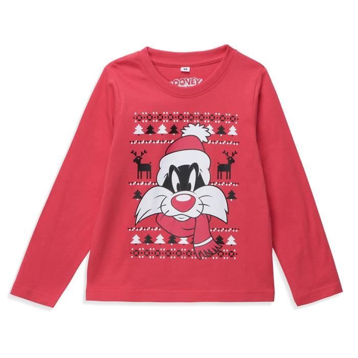 LOONEY TUNES T-Shirt Sylvestre Rouge Garçon
