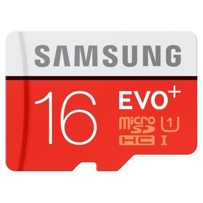 Samsung EVO Plus Carte Mémoire Micro SDHC 16 Go
