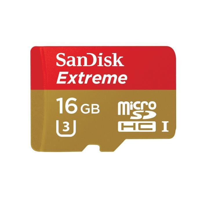 Sandisk microSD 16 Go Extreme