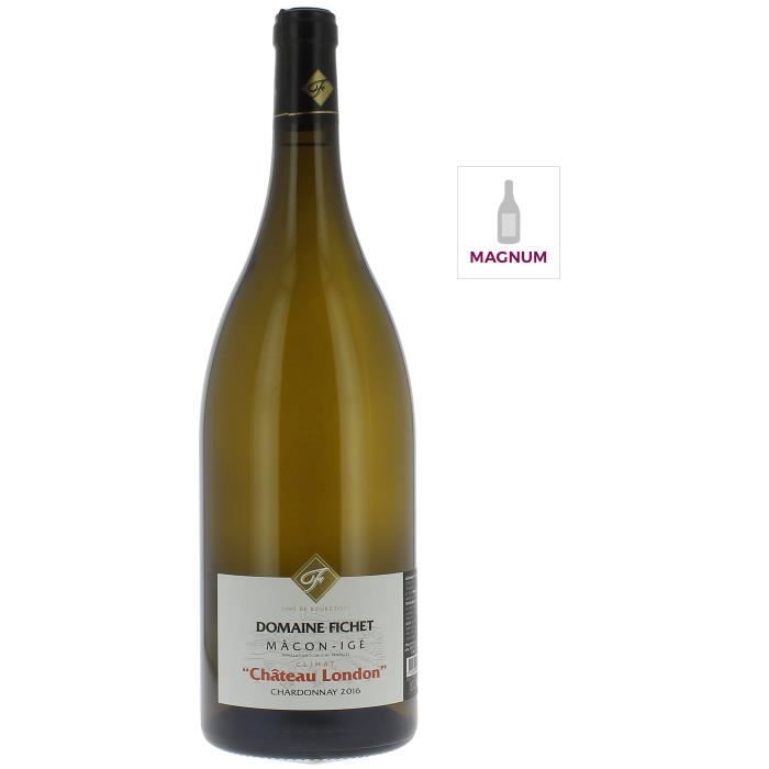 Magnum Domaine Fichet Château London 2017 Mâcon-Igé - Vin blanc de Bourgogne