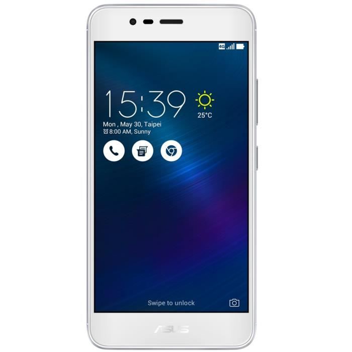 ASUS Zenfone 3 Max Argent 5,2' HD 4G 32Go