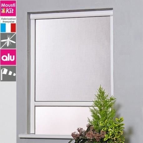 Moustiquaire Fenêtre Store Enroulable Moustiquaire L125 H145 Recoupable Réglable - Moustiquaires