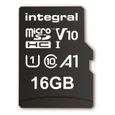 INTEGRAL MEMORY Micro SDHC 16GB Haute Vitesse 100MB/s de vitesse de transfert-1