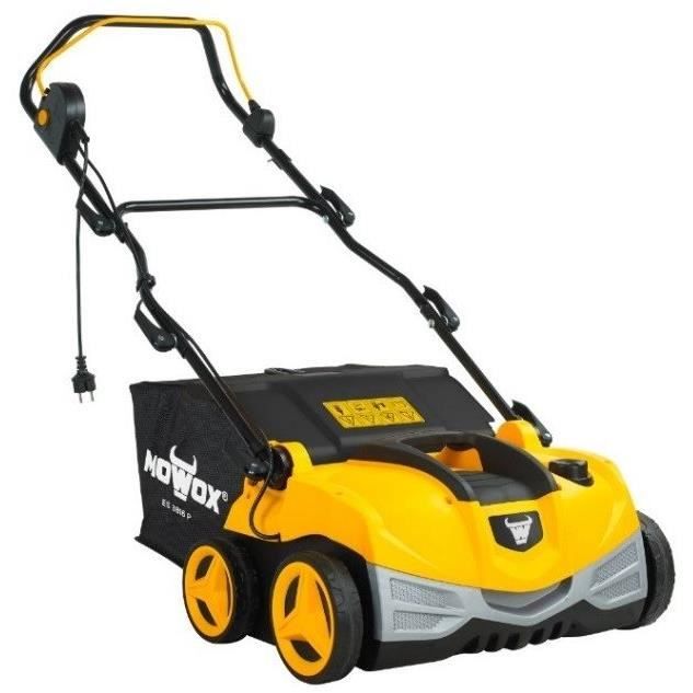 Scheppach Scarificateur électrique SC32 | 1500W | Largeur De Coupe 32cm | Bac 30 L | Réglage En Hauteur 4 Positions/jusqu'à 4mm | Arbre De Scarification (16lames) Et D'aération (20griffes) Inclus