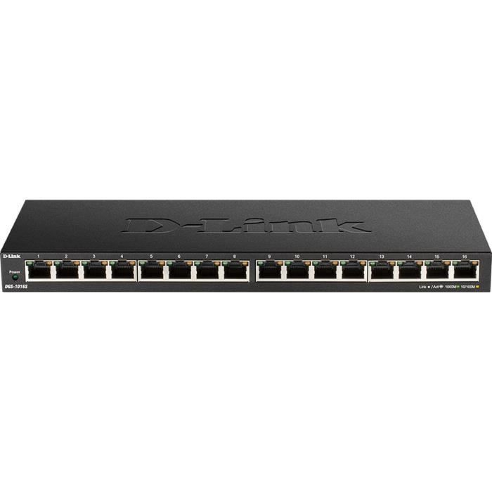 Switch 16 ports Gigabit - Métallique - DLINK - QoS 802.1p