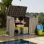 Grand Coffre De Rangement Pour Jardin Keter Beige 845 L Achat