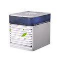 1 Mini climatiseur, réservoir 500ml, ventilateur portable, humidificateur brume, veilleuse intégrée, maison bureau .