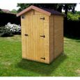 Abri toilette sèche extérieure en bois Habrita Foresta - 120x160cm-0