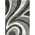 BAHIA Tapis de salon 120x170 cm gris, noir et blanc-0