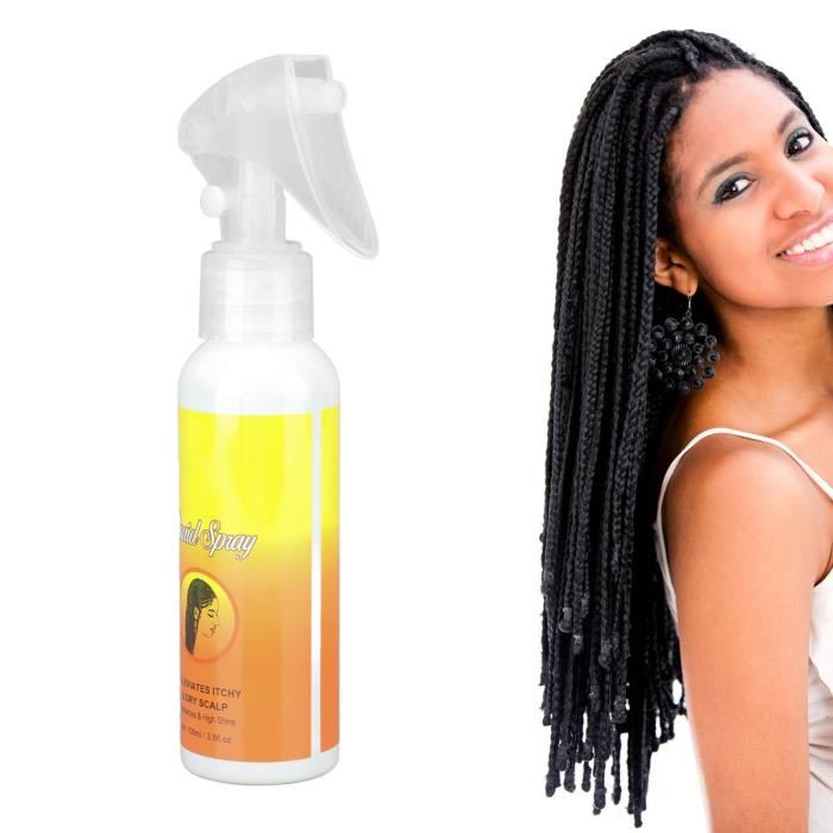 Spray dreadlocks 100ml Dreadlocks Spray, Braid Oil Spray, Hydratant Apaisant Nourrissant Hair