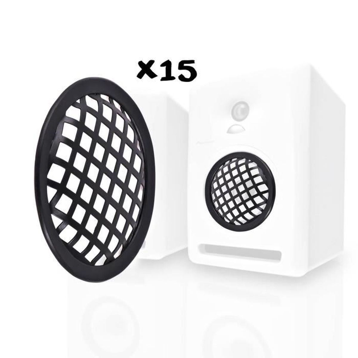 Grilles De Protection Pour Haut-parleurs 6,5 Pouces (16,5 Cm) - Noir - Lot Neuf