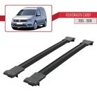 Barres De Toit Accessoirepart Pour Volkswagen Caddy 3 (2K) 2011-2015 - Modèle Fly Aluminium Gris