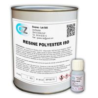 Résine Polyester 1 Kg + Catalyseur 20 ml