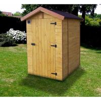 Abri toilette sèche extérieure en bois Habrita Foresta - 120x160cm
