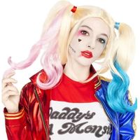 Perruque Harley Quinn - Suicide Squad pour femme ▶ Super héros, DC Comics, Suicide Squad, Méchants, accessoire pour déguisement