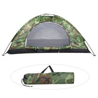 Qiilu tente de camouflage Tente imperméable d'une personne de protection UV de camouflage extérieure pour la randonnée de camping