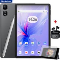 Blackview Tab 16 Pro Tablette Tactile 10.95" 24Go+256Go-SD 1To 7700mAh 13MP+8MP Android 14 Dual SIM PC Mode Gris Avec Airbuds 8