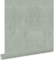 ESTAhome PP intissé éco texture origami gris clair - 0,53 x 10,05 m - 148708